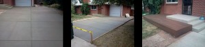 concrete driveway and porch denver